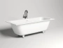 ванна salini orlanda axis kit 103322m s-stone 180x80 см, белый